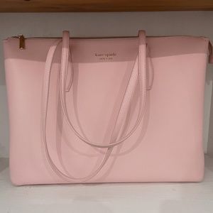 Kate Spade All Day Large Zip Top Tote (Chalk pink)